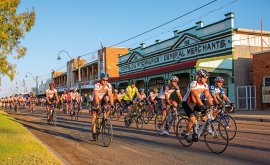 outback festival bike ride in Winton