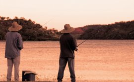 people fishing at Lake Moondara