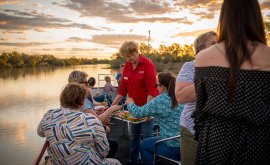 sunset nibbles on the cruise